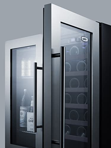Summit 30” Wine Cellar/Beverage Center Combo, Stainless - SWBV3067B - View 4 | Fridge.com