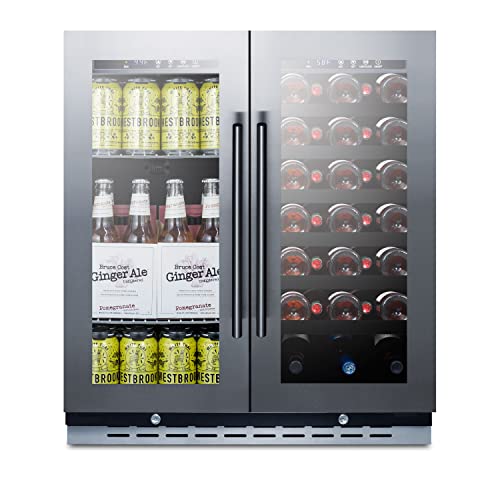 Summit 30” Wine Cellar/Beverage Center Combo, Stainless - SWBV3067B - View 5 | Fridge.com