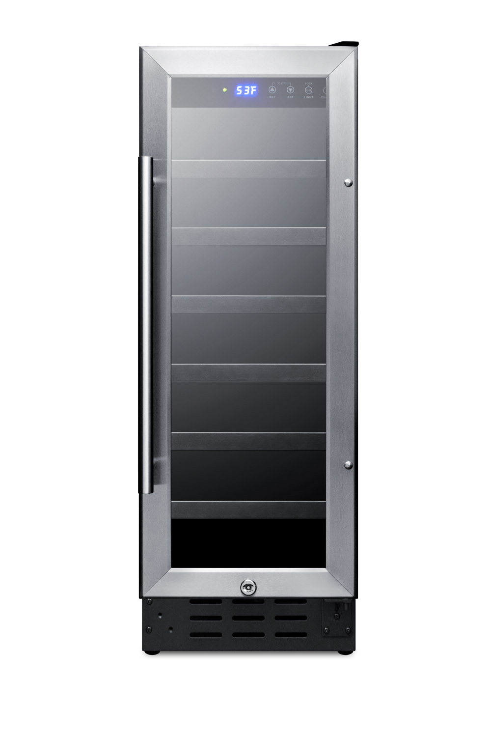 Summit Appliance Single Zone 11.88'' 21 Bottle Wine Refrigerator With Reversible Door - View 2 | Fridge.com