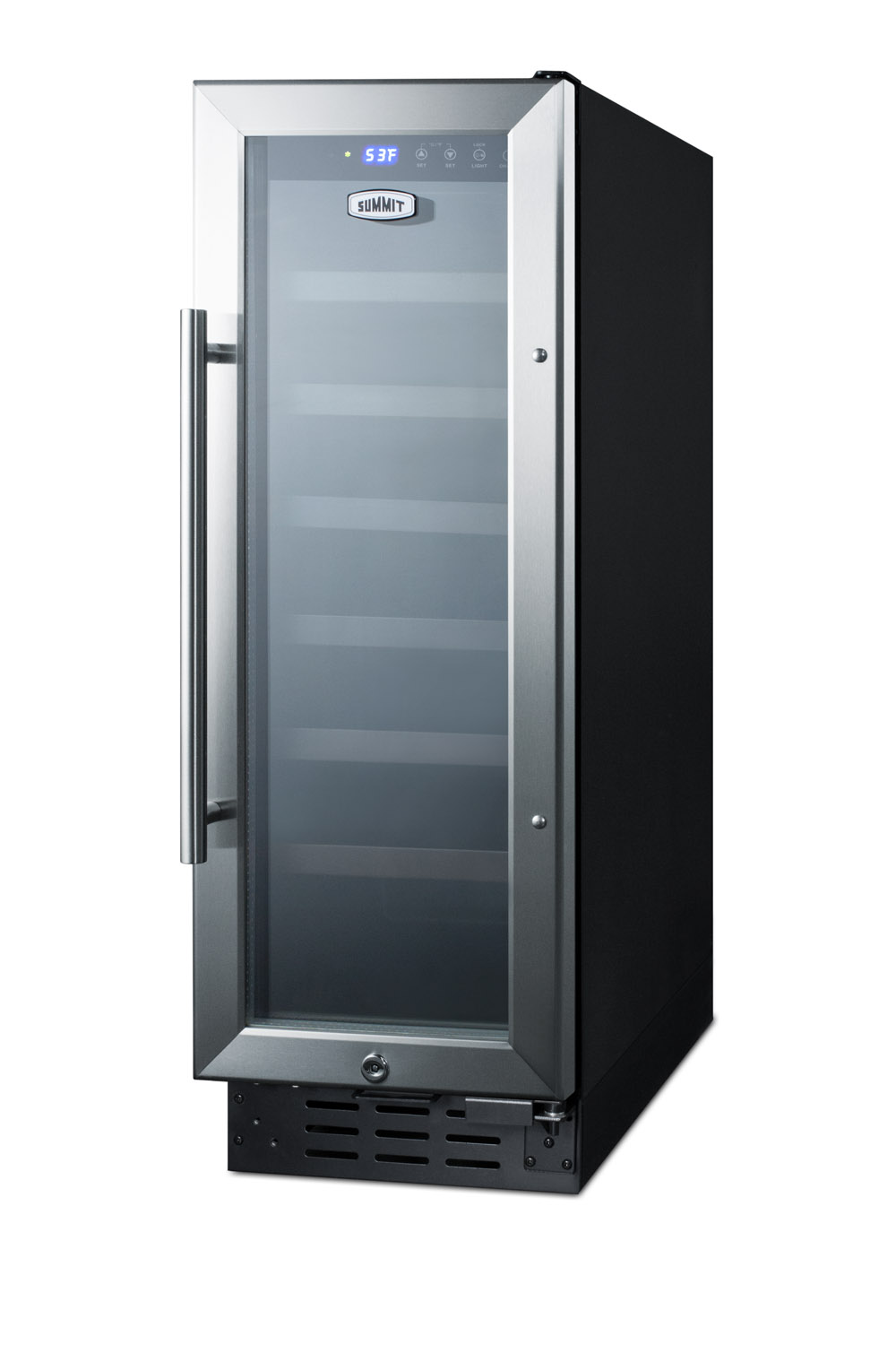 Summit Appliance Single Zone 11.88'' 21 Bottle Wine Refrigerator With Reversible Door - View 5 | Fridge.com