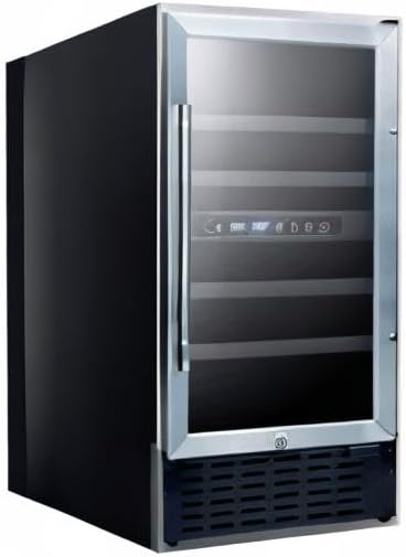 Summit 18” Wine Cellar, 28 Bottle Capacity, 3.3 cu.ft., Built-In Wine Cellar, Stainless Steel- SWC182Z - View 6 | Fridge.com