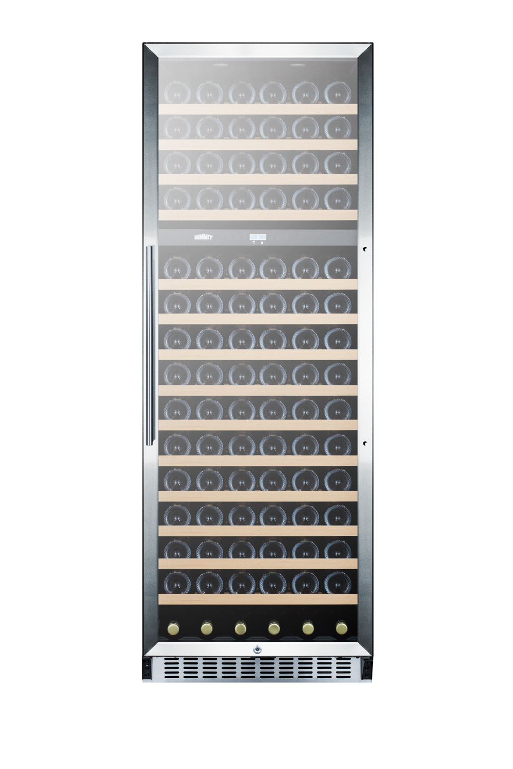 Summit Appliance Dual Zone 23.63'' 160 Bottle Wine Refrigerator With Reversible Door - View 4 | Fridge.com