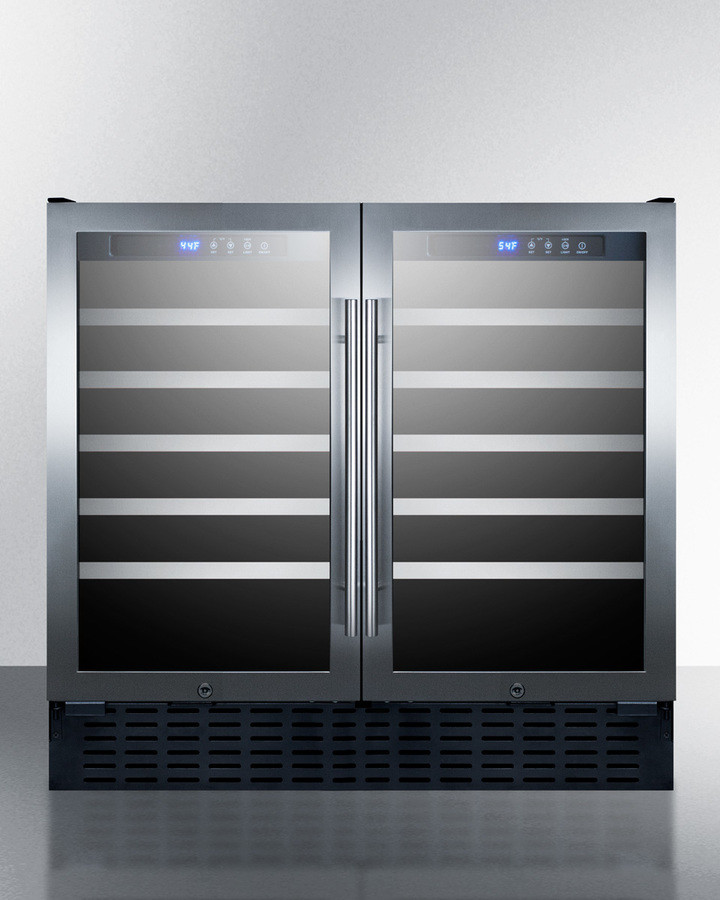 Summit Appliance Dual Zone 35.38'' 68 Bottle Wine Refrigerator | Fridge.com
