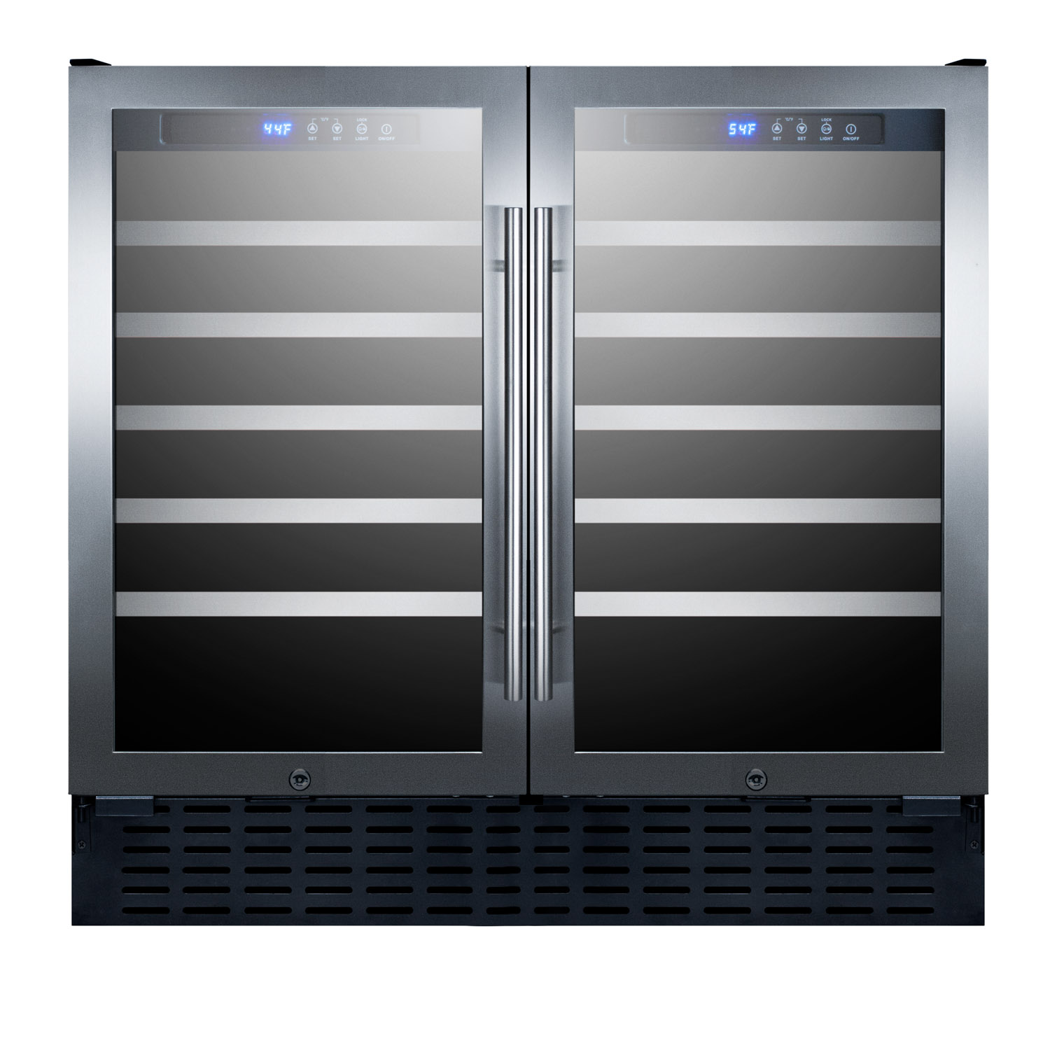 Summit Appliance Dual Zone 35.38'' 68 Bottle Wine Refrigerator - View 2 | Fridge.com