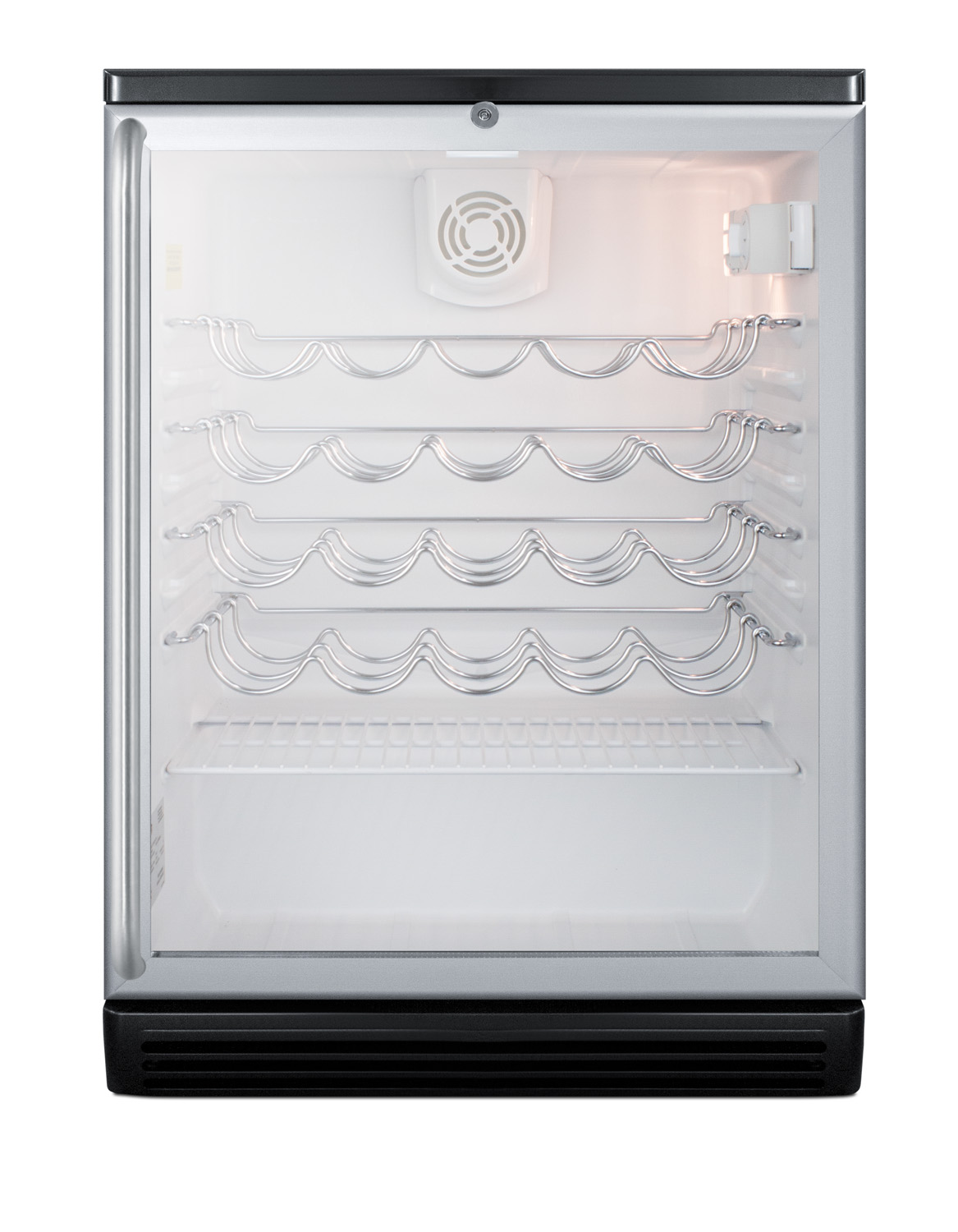 Summit Appliance Single Zone 23.63'' Freestanding 36 Bottle Wine Refrigerator With Reversible Door - View 4 | Fridge.com