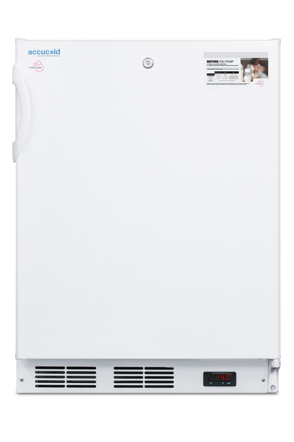 3.5 Cubic Feet Undercounter Upright Freezer With Adjustable Temperature Controls - View 2 | Fridge.com