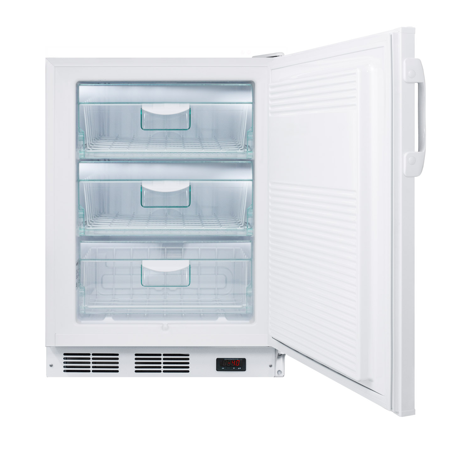 3.5 Cubic Feet Undercounter Upright Freezer With Adjustable Temperature Controls - View 4 | Fridge.com