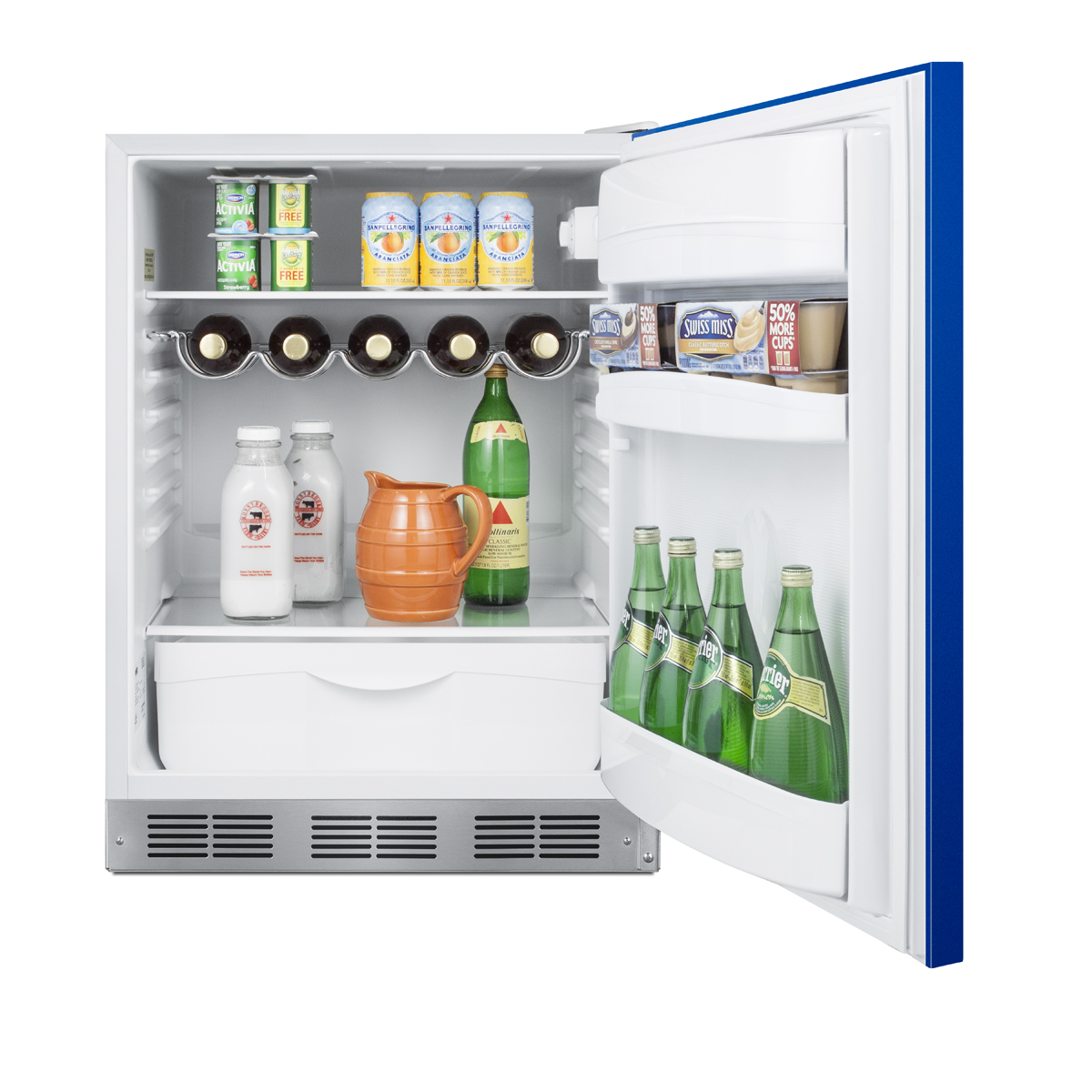 Summit 24 Inch 24" Freestanding/Built In Undercounter Counter Depth Compact All-Refrigerator BAR611WHB - View 4 | Fridge.com
