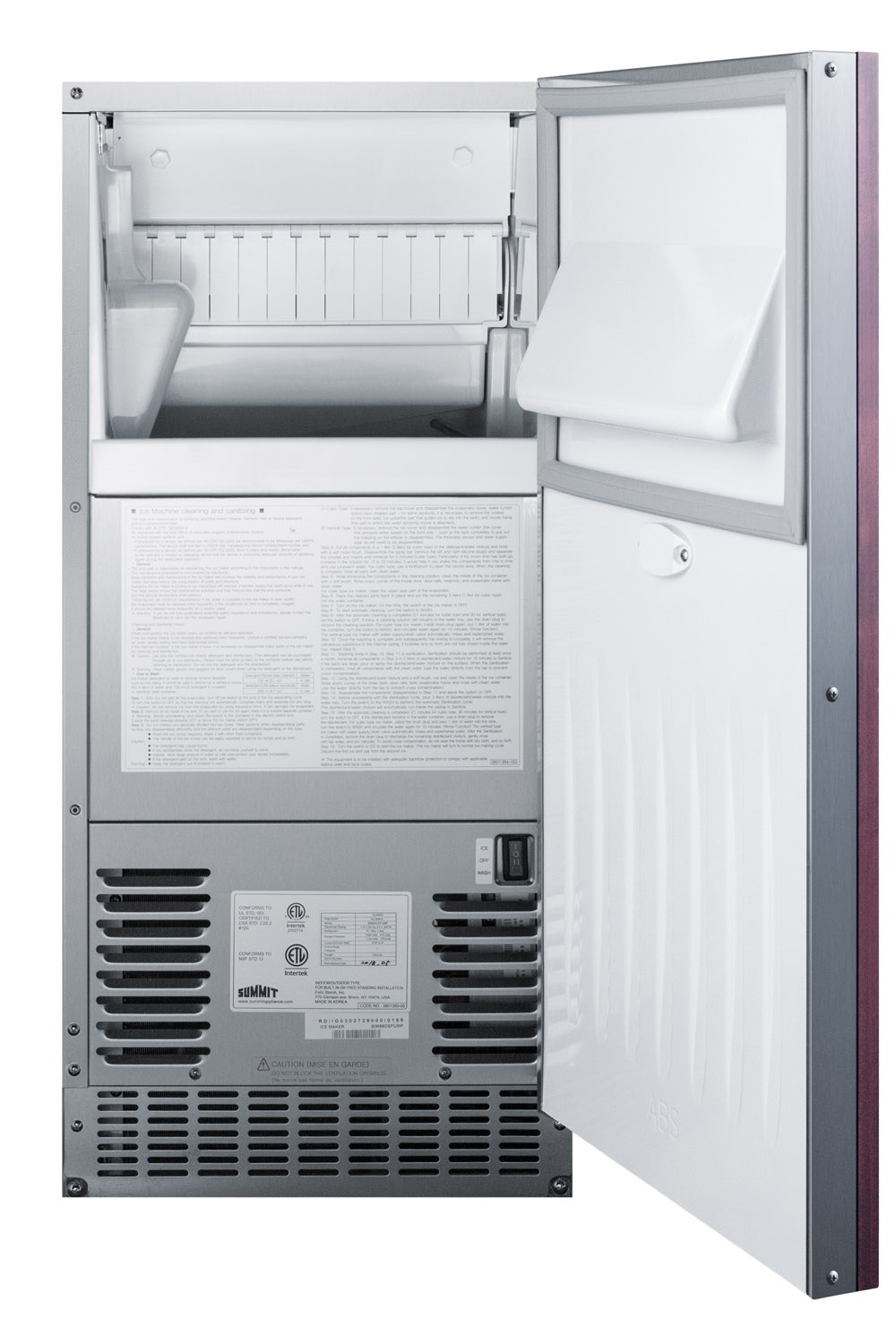 Summit 15" Freestanding/Built In Undercounter Ice Maker BIM68OSPUMPIF | Fridge.com
