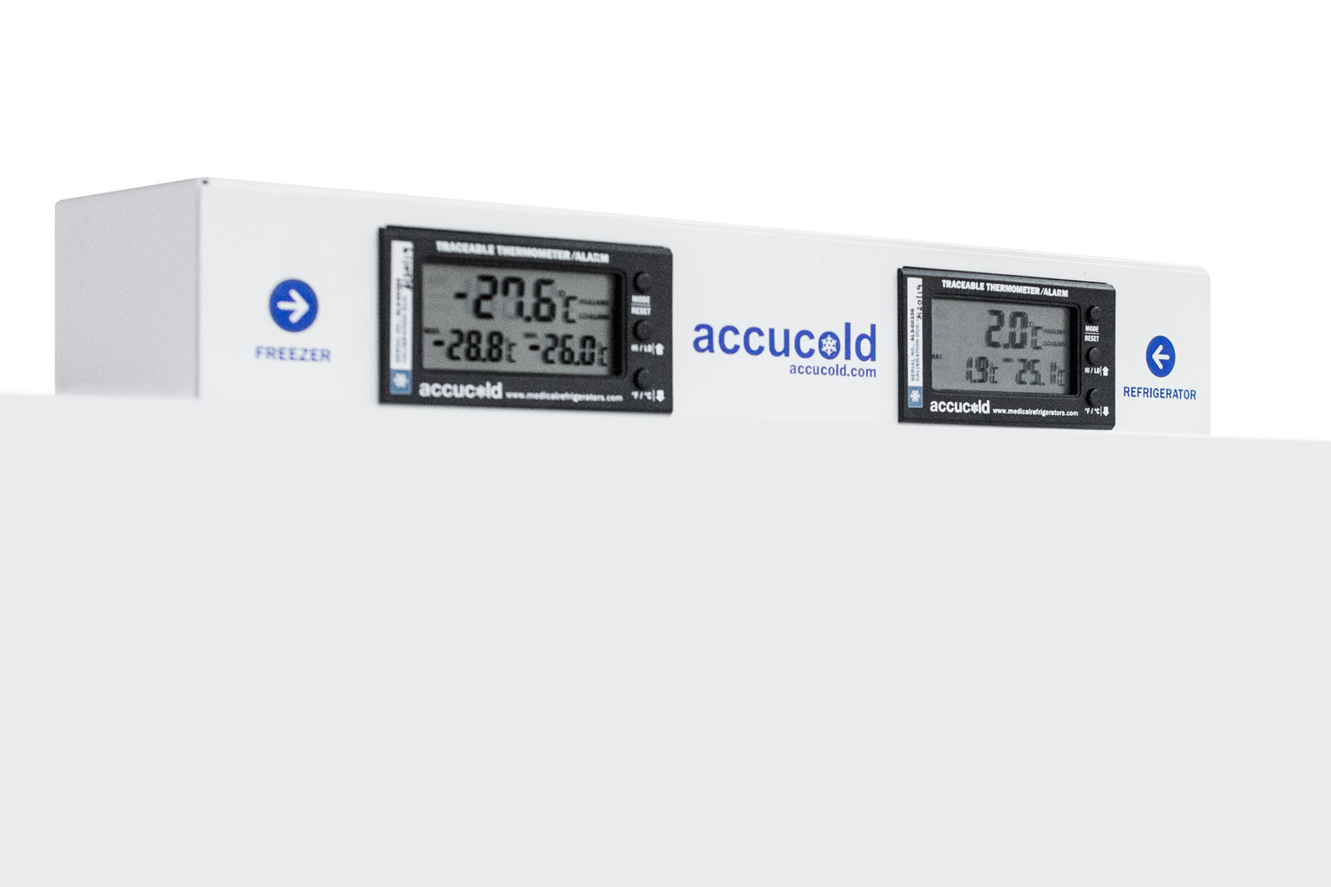 Summit Appliance 28" Wide Top-Mount Refrigerator-Freezer With Nist-Calibrated Thermometers - View 6 | Fridge.com