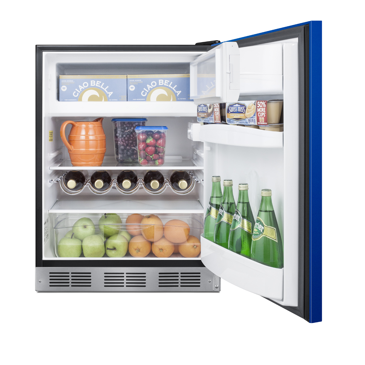 Summit 24 Inch 24" Freestanding/Built In Undercounter Counter Depth Compact All-Refrigerator BRF631BKBADA - View 5 | Fridge.com