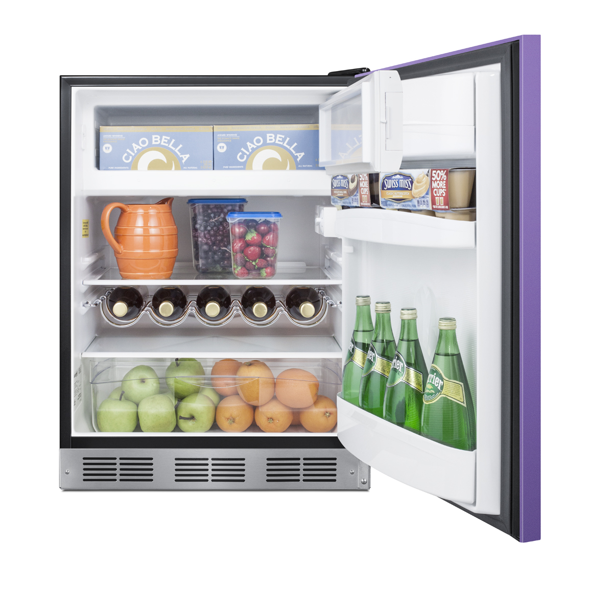 Summit 24 Inch Freestanding/Built In Undercounter Counter Depth Compact All-Refrigerator BRF631BKPADA - View 5 | Fridge.com