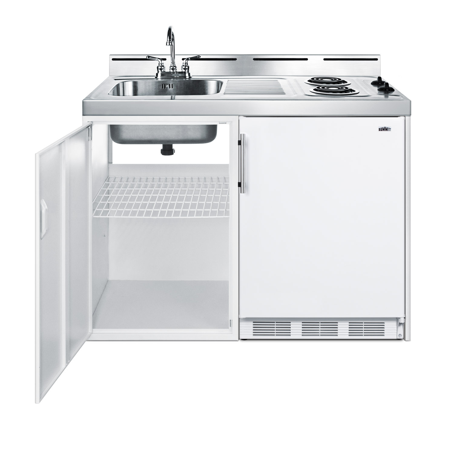 Summit Appliance All-In-One Combo Kitchens 5.1 Cubic Feet Freestanding Mini Fridge With Freezer - View 3 | Fridge.com