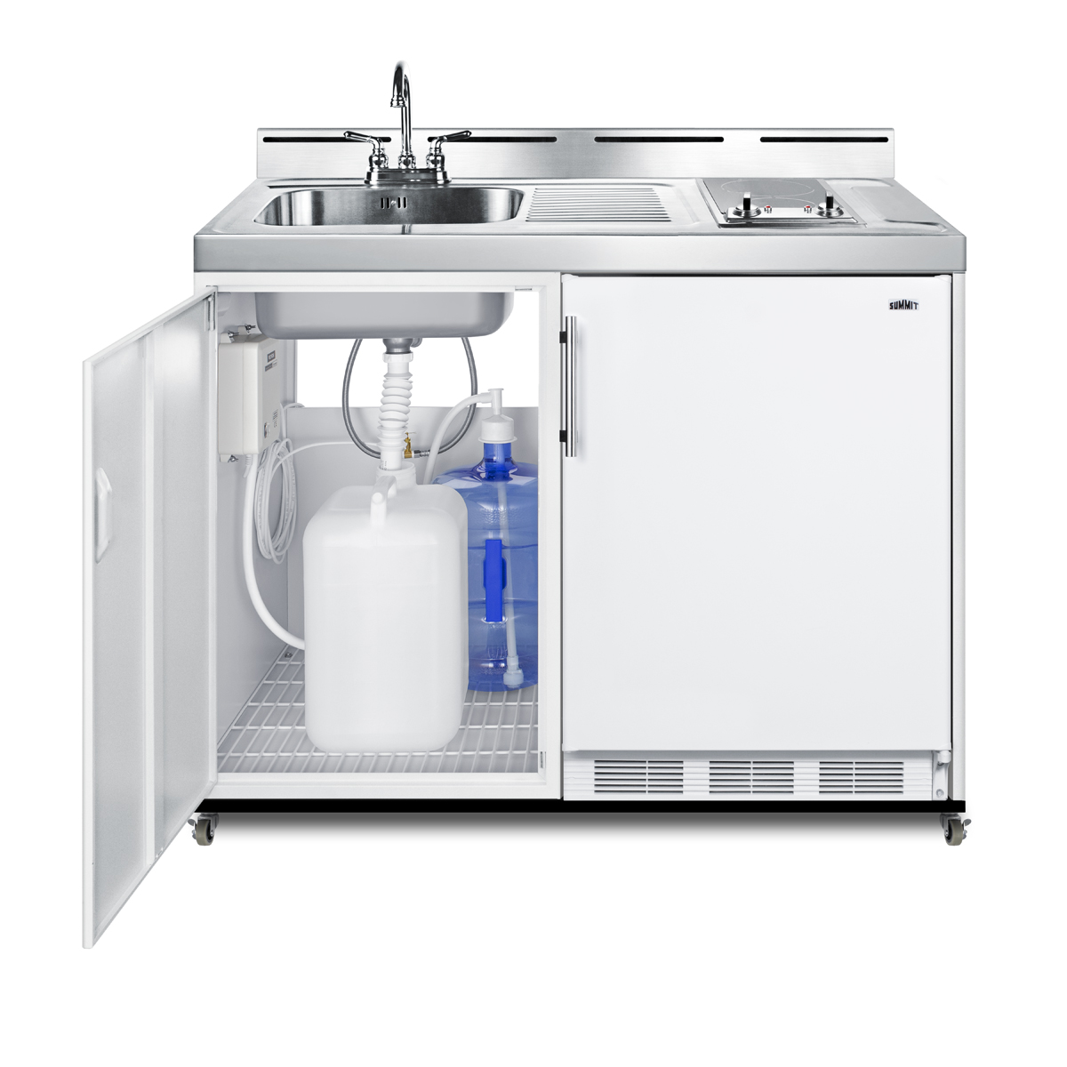 Summit Appliance All-In-One Combo Kitchens 5.1 Cubic Feet Portable Freestanding Mini Fridge With Freezer - View 6 | Fridge.com