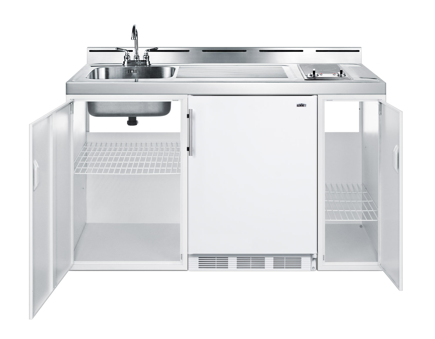 Summit Appliance All-In-One Combo Kitchens 5.1 Cubic Feet Freestanding Mini Fridge With Freezer - View 3 | Fridge.com