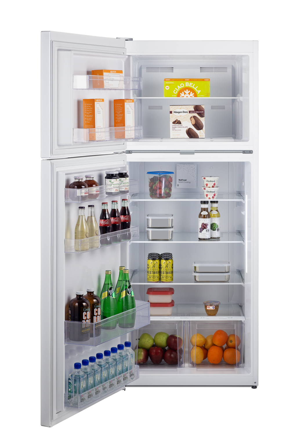 Summit 28 Inch Top Freezer Refrigerator CTR151WLLF2LHD - View 4 | Fridge.com