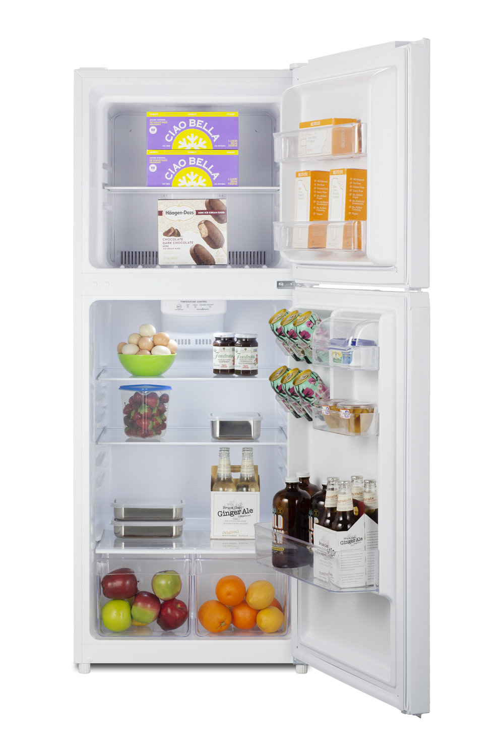Summit 24 Inch Top Freezer Refrigerator FF1088W - View 5 | Fridge.com