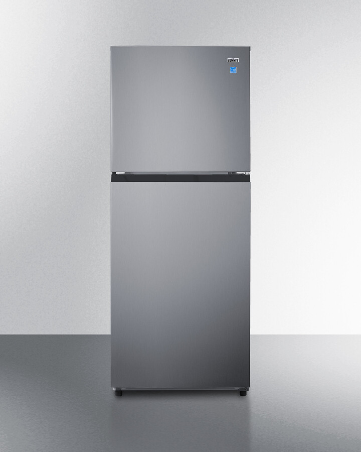 Summit FF1089PL 24” Top Mount Refrigerator-Freezer - Stainless Steel Look | Fridge.com