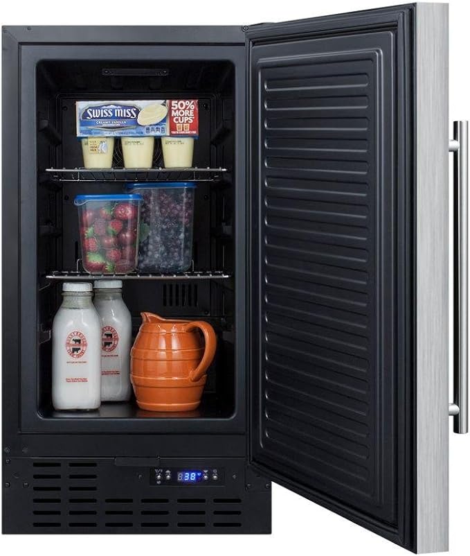Summit FF1843BSSADA Refrigerator, Stainless Steel - View 2 | Fridge.com