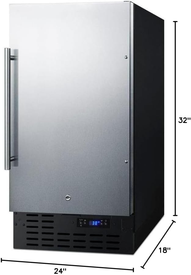 Summit FF1843BSSADA Refrigerator, Stainless Steel - View 4 | Fridge.com