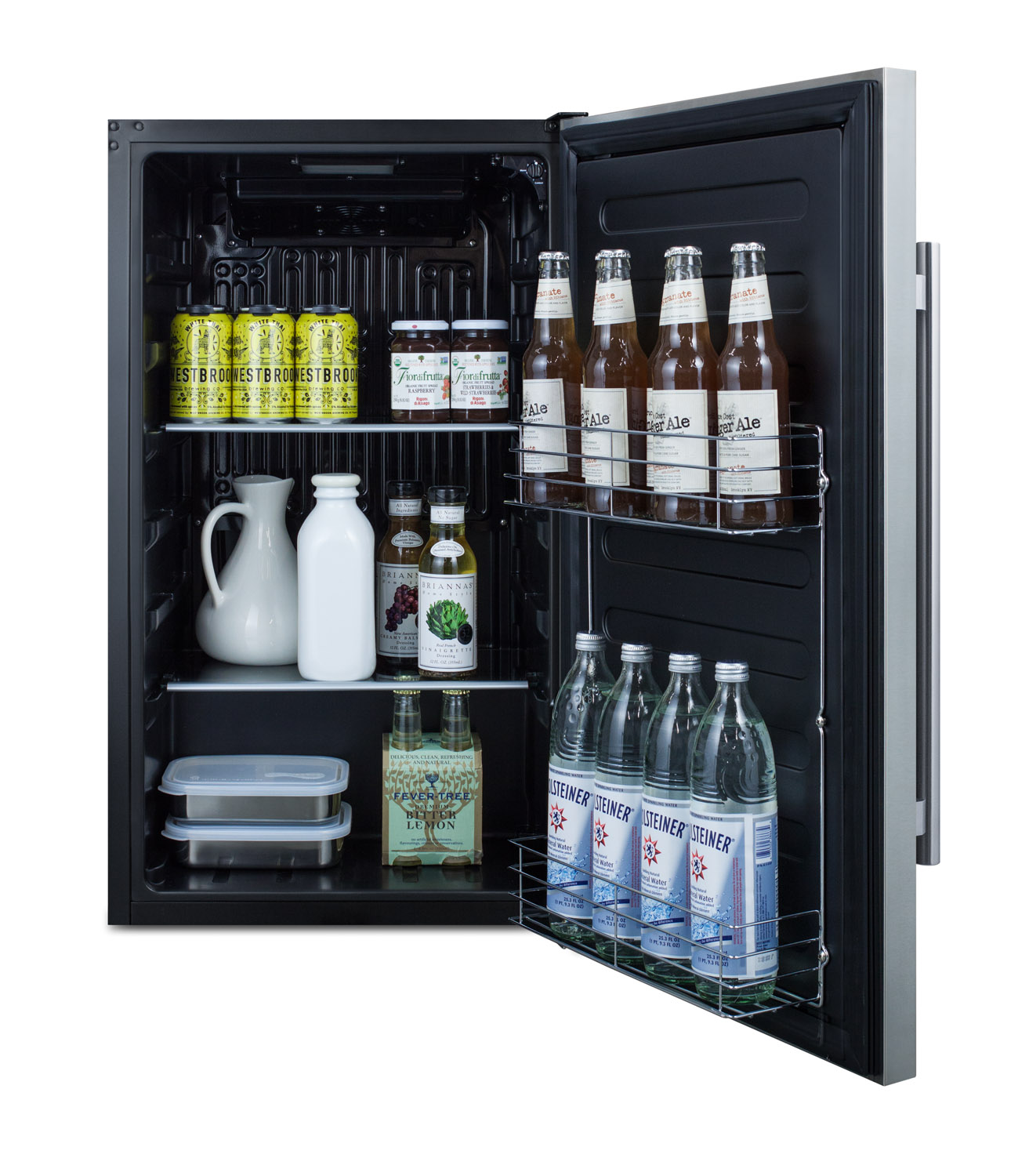 Summit 19 Inch 19" Built In Undercounter Counter Depth Compact All-Refrigerator FF195 - View 5 | Fridge.com