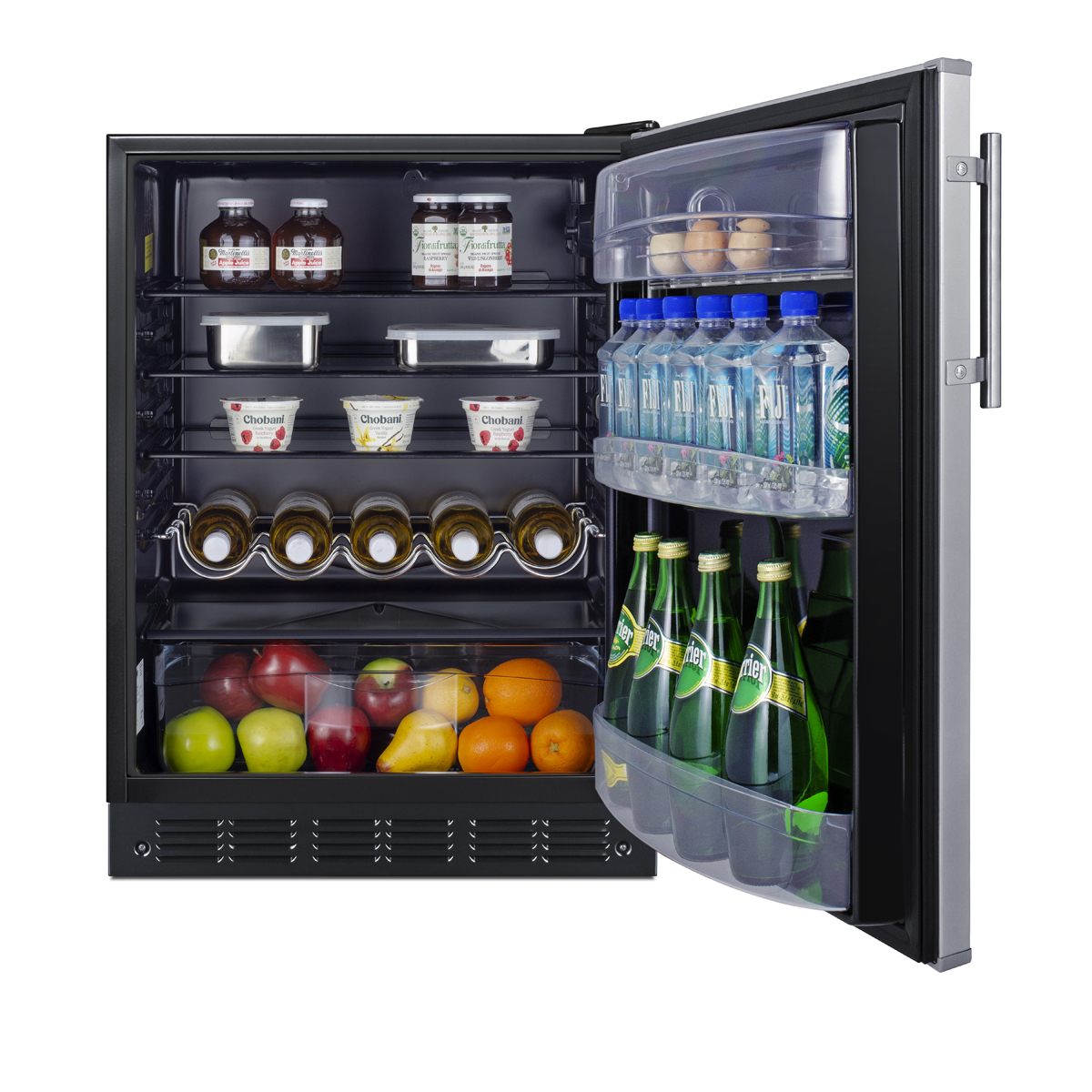 Summit 24 Inch Freestanding Refrigerator FF6BK2SS - View 4 | Fridge.com