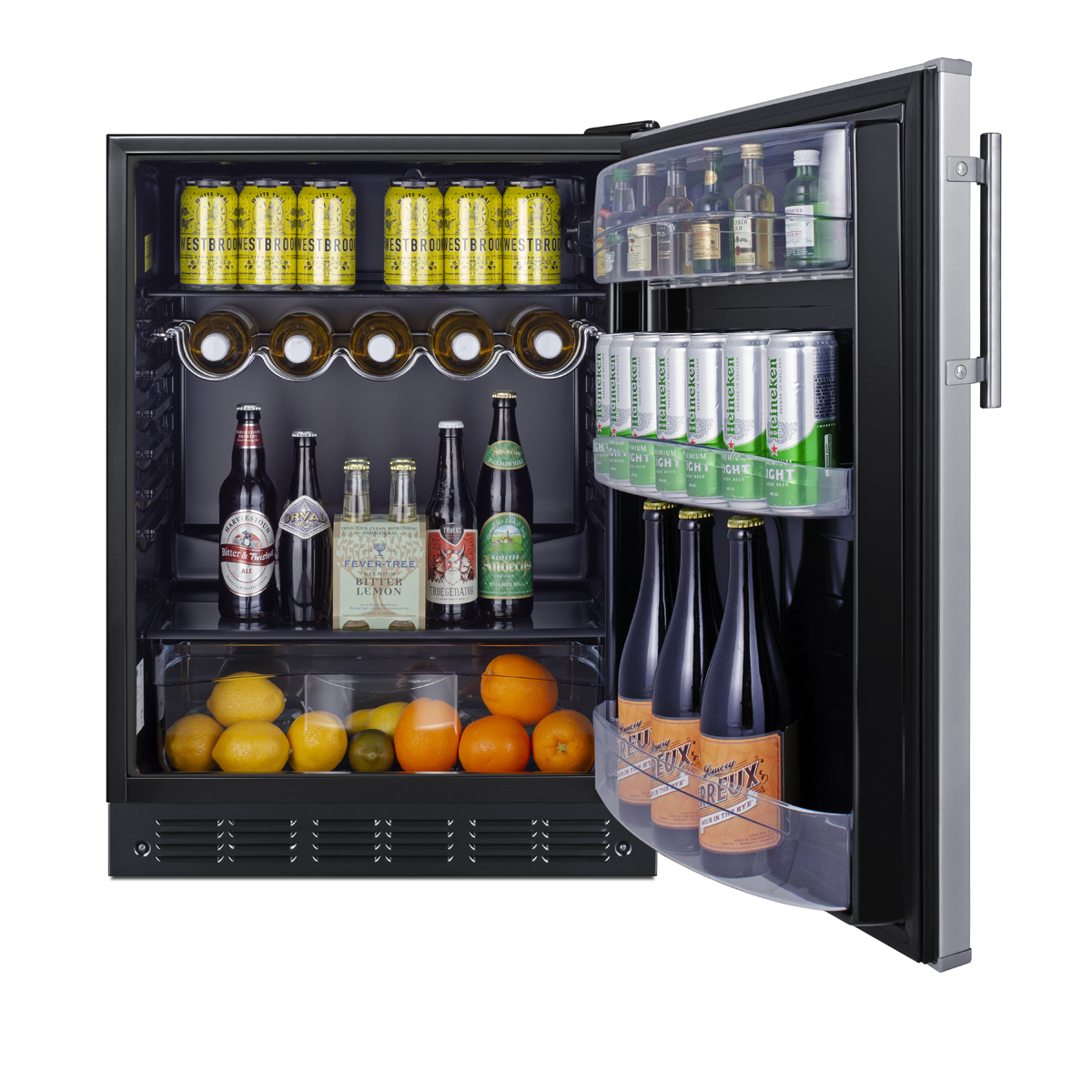 Summit 24 Inch Freestanding Refrigerator FF6BK2SS - View 6 | Fridge.com