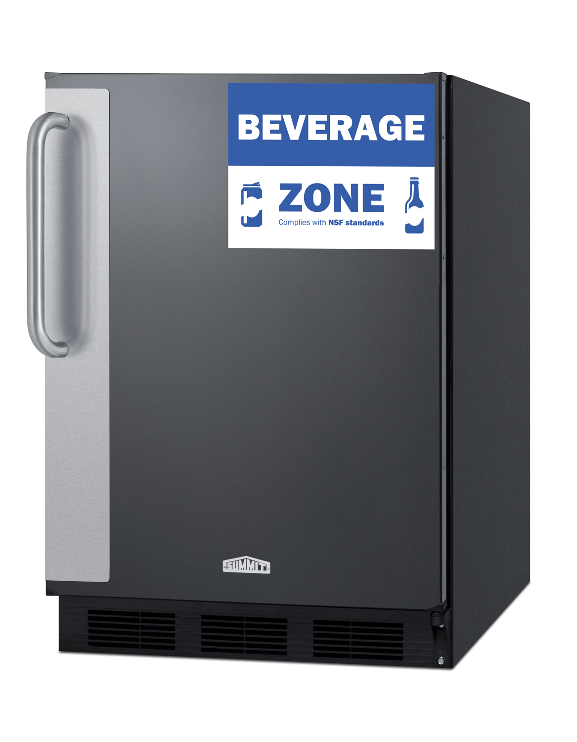 Summit 24 Inch Commercial Freestanding Refrigerator FF6BK7BZ - View 3 | Fridge.com