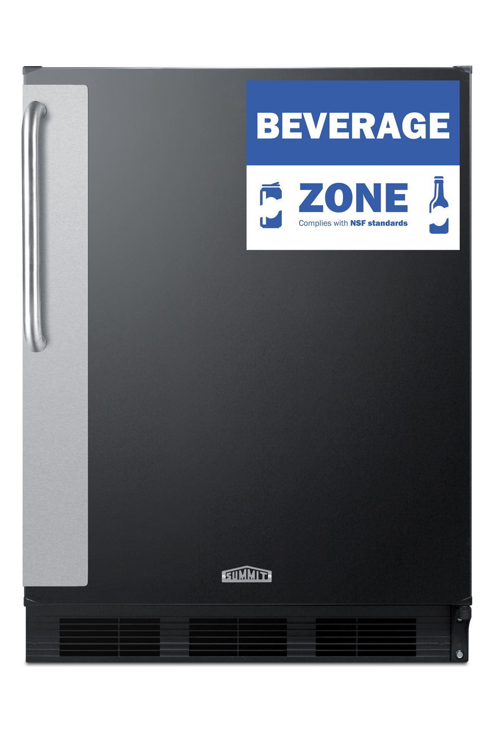 Summit 24 Inch Commercial Freestanding Refrigerator FF6BK7BZADA - View 2 | Fridge.com