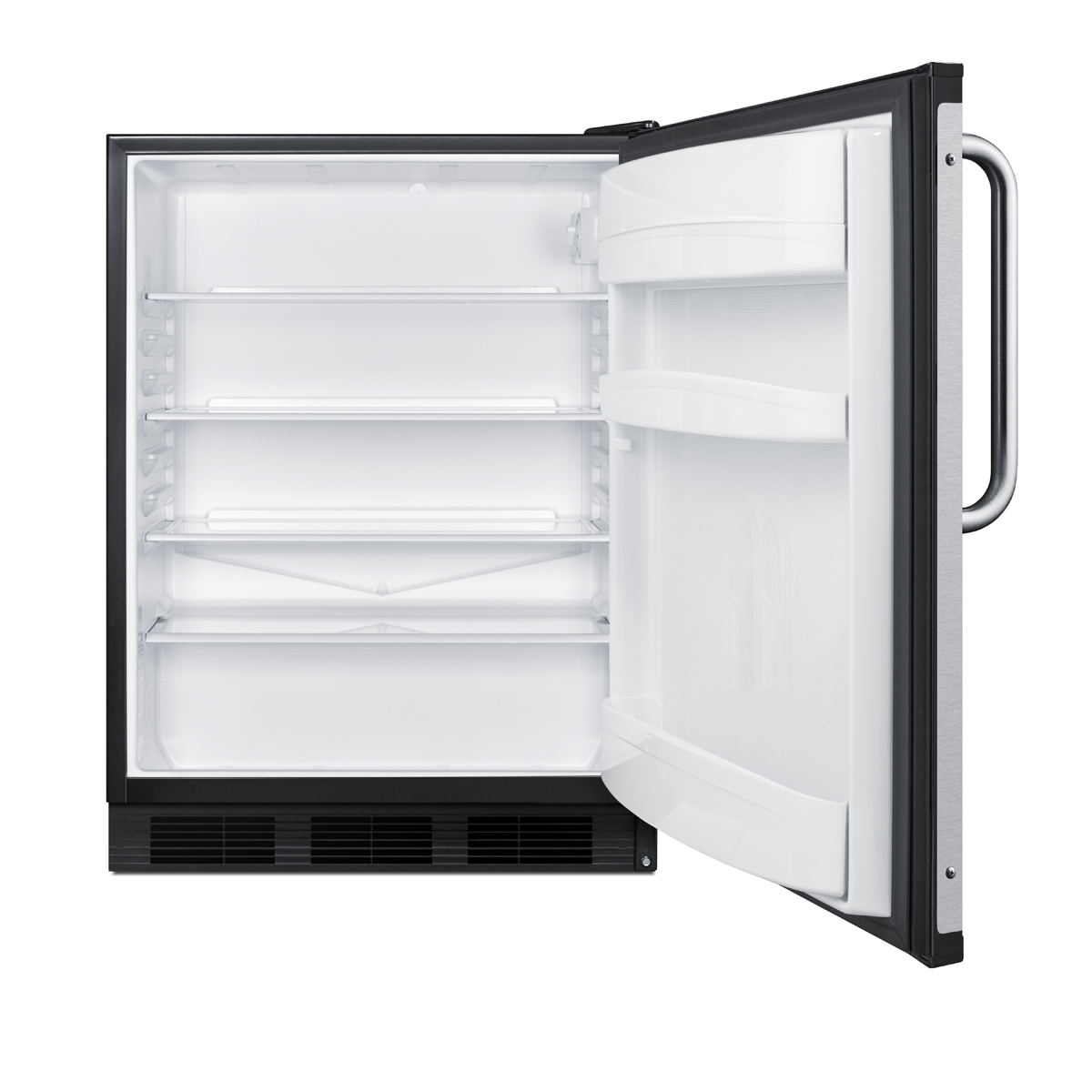 Summit 24 Inch Commercial Freestanding Refrigerator FF6BK7BZADA - View 3 | Fridge.com