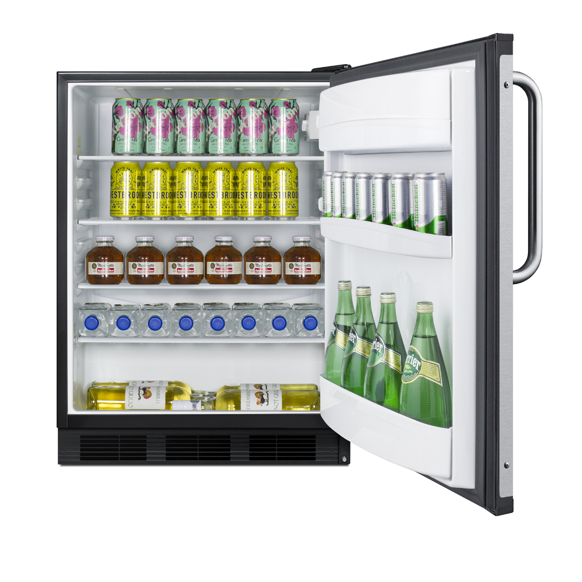 Summit 24 Inch Commercial Freestanding Refrigerator FF6BK7BZADA - View 4 | Fridge.com
