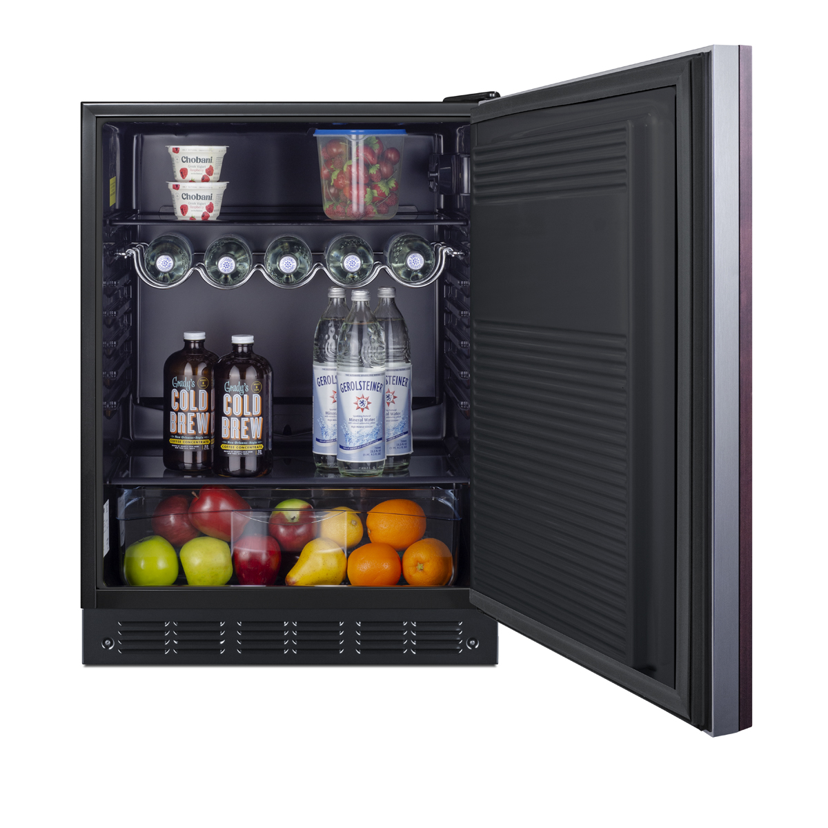 Summit 24 Inch Freestanding Refrigerator FF708BLSSIFADA - View 6 | Fridge.com