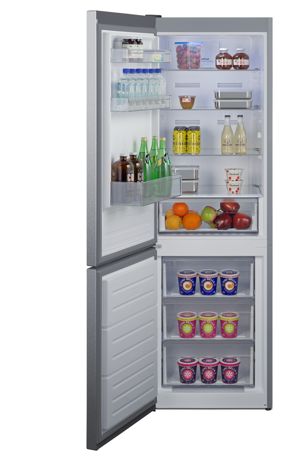 Summit 24 Inch 24" Counter Depth Bottom Freezer Refrigerator FFBF124SSLHD | Fridge.com