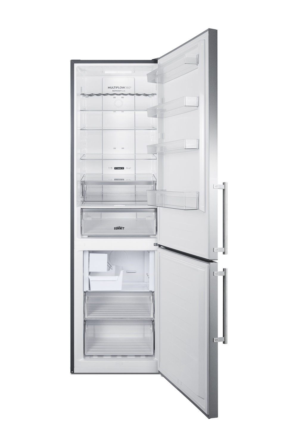 Summit Appliance 24" Counter Depth 11.7 Cubic Feet Bottom Freezer Refrigerator - View 4 | Fridge.com