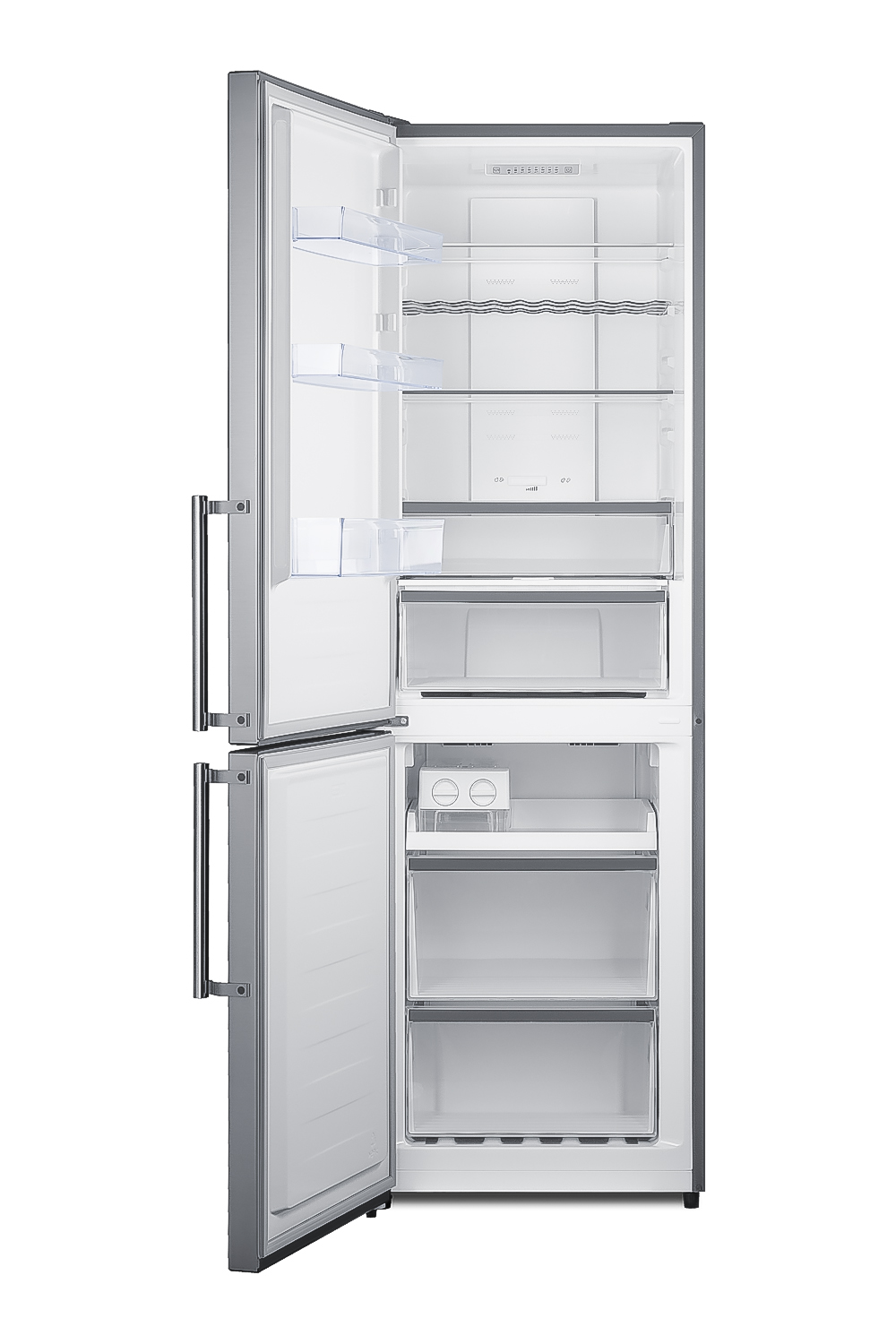 Summit Appliance 24" W Stainless Steel Door Bottom Freezer Refrigerator - View 4 | Fridge.com