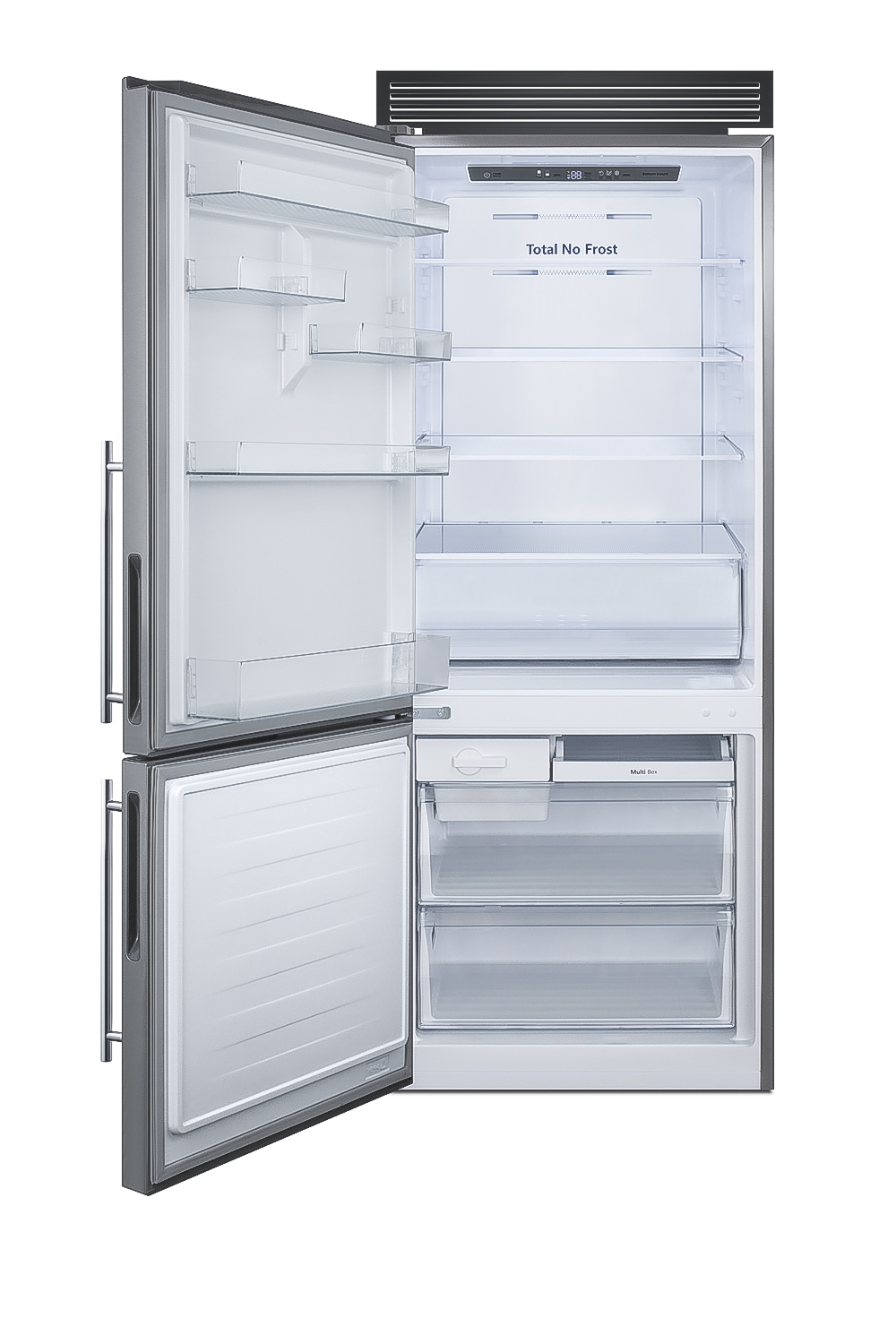 Summit 28 Inch 28" Counter Depth Bottom Freezer Refrigerator FFBF279SSXH72LHD - View 4 | Fridge.com