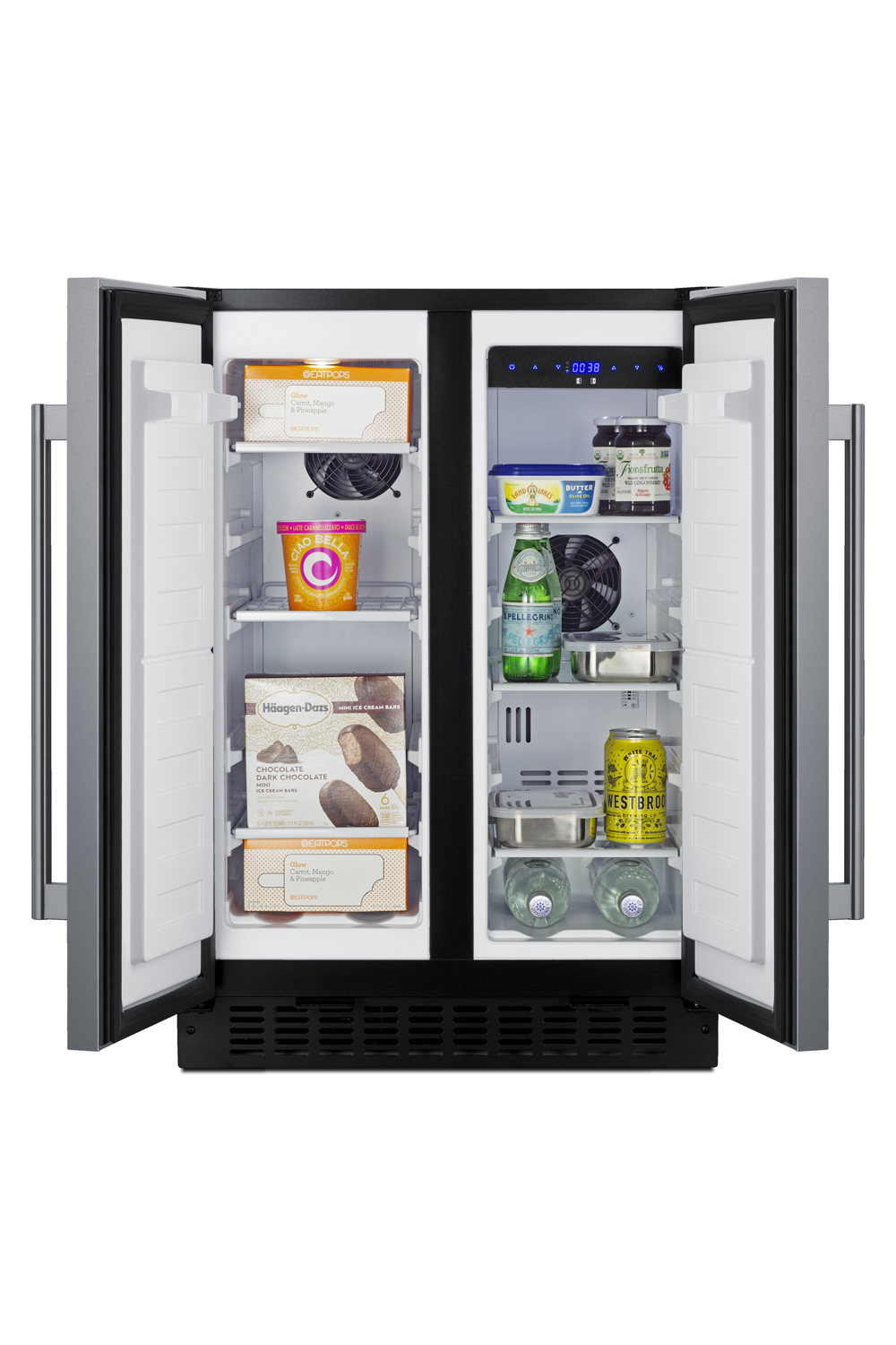24" French Door Refrigerator 3.78 cu. ft. Refrigerator-Freezer - View 5 | Fridge.com