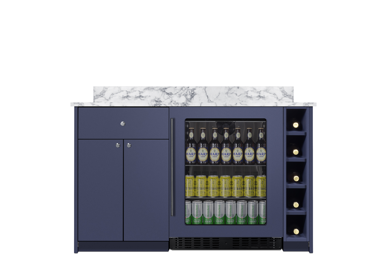 Summit Appliance Mesa Turnkey Dry Bar With Beverage Center And Storage,  ADA Height - View 3 | Fridge.com
