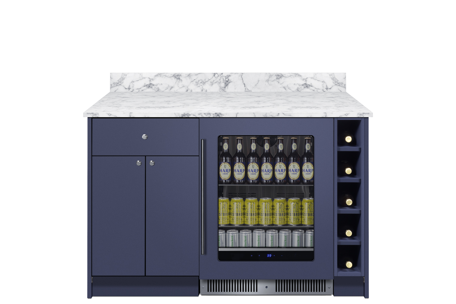 Summit Appliance Mesa Turnkey Dry Bar With Beverage Center And Storage - View 2 | Fridge.com