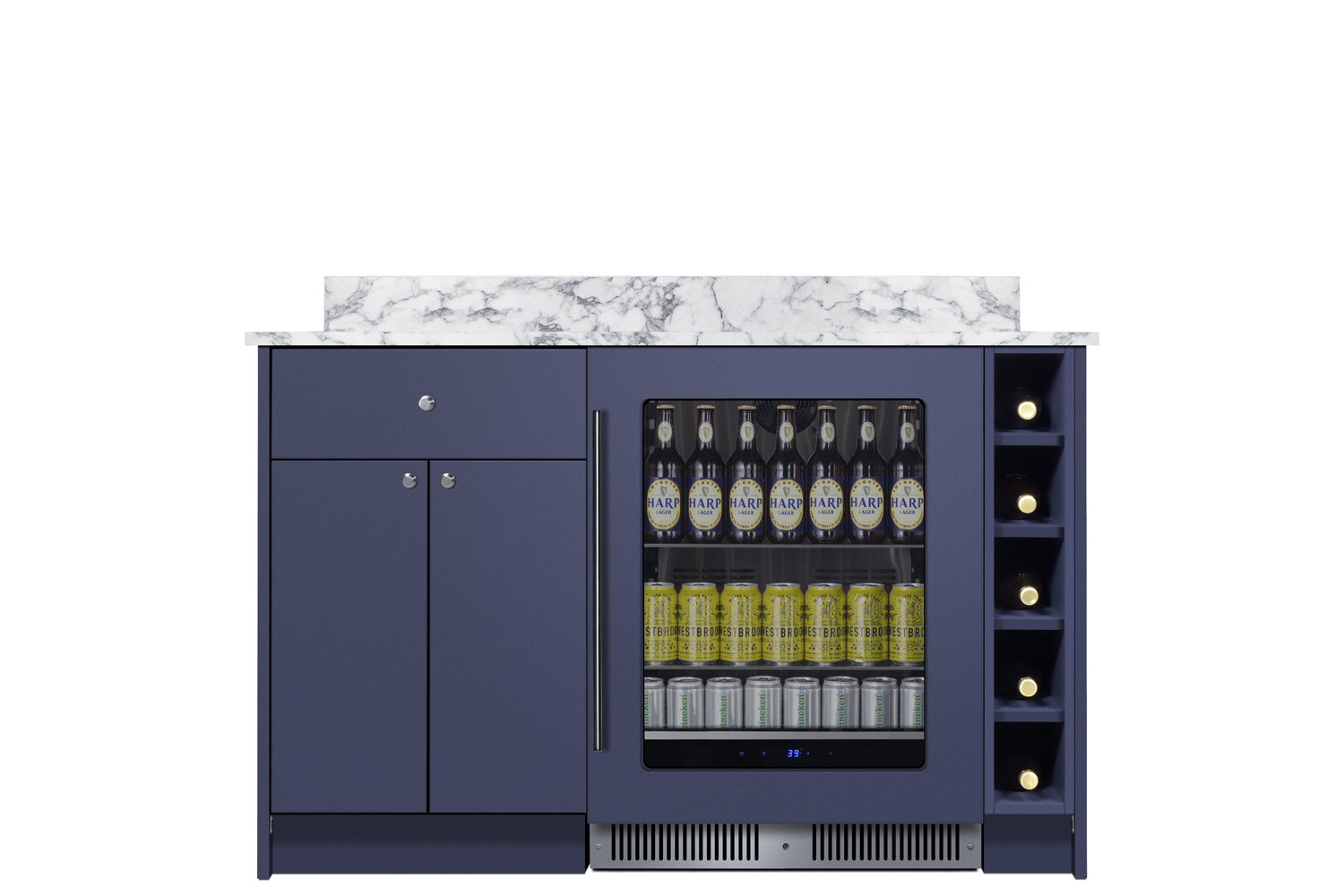 Summit Appliance Mesa Turnkey Dry Bar With Beverage Center And Storage - View 3 | Fridge.com
