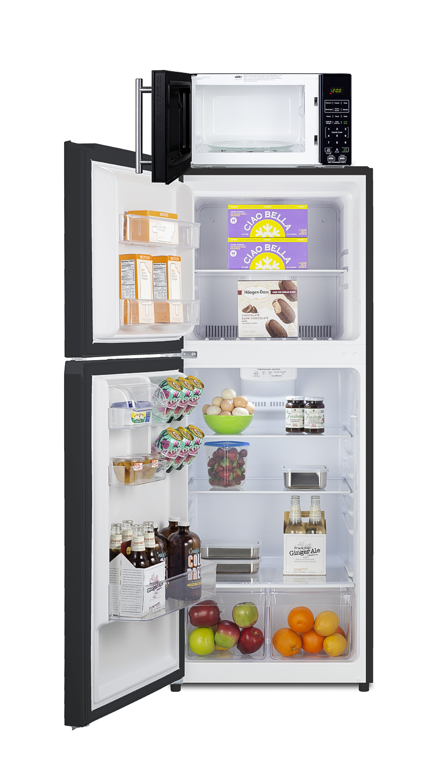 Summit 24 Inch 24" Top Freezer Refrigerator MRF1087BALHD - View 5 | Fridge.com