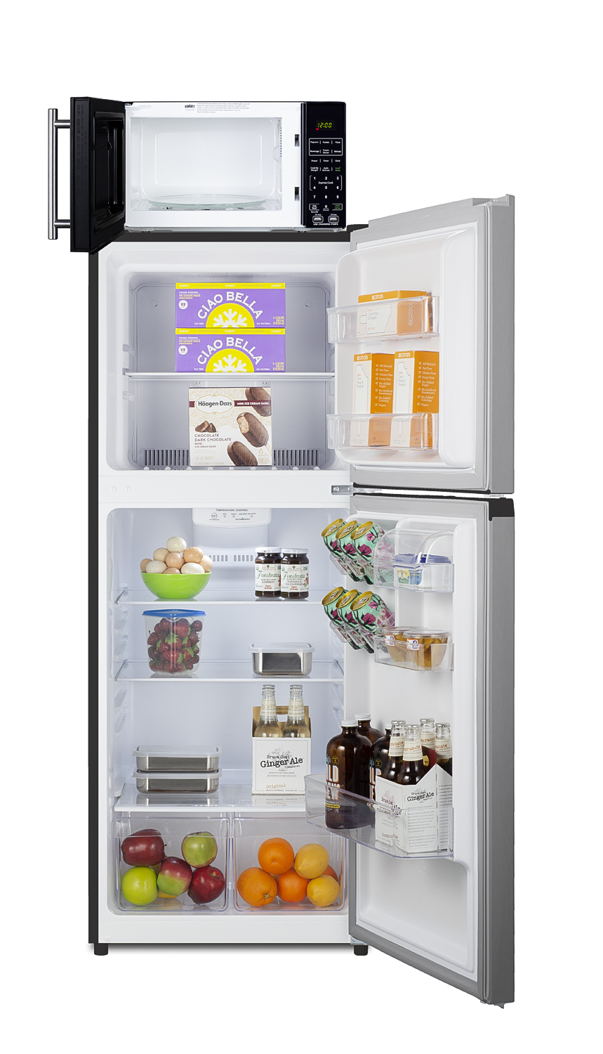 Summit 24 Inch Top Freezer Refrigerator MRF1089PLA - View 5 | Fridge.com