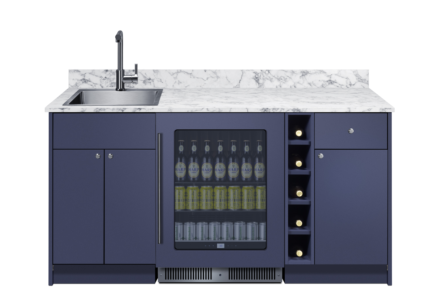 Summit Appliance Oasis Turnkey Wet Bar With Beverage Center, Sink, And Storage - View 2 | Fridge.com