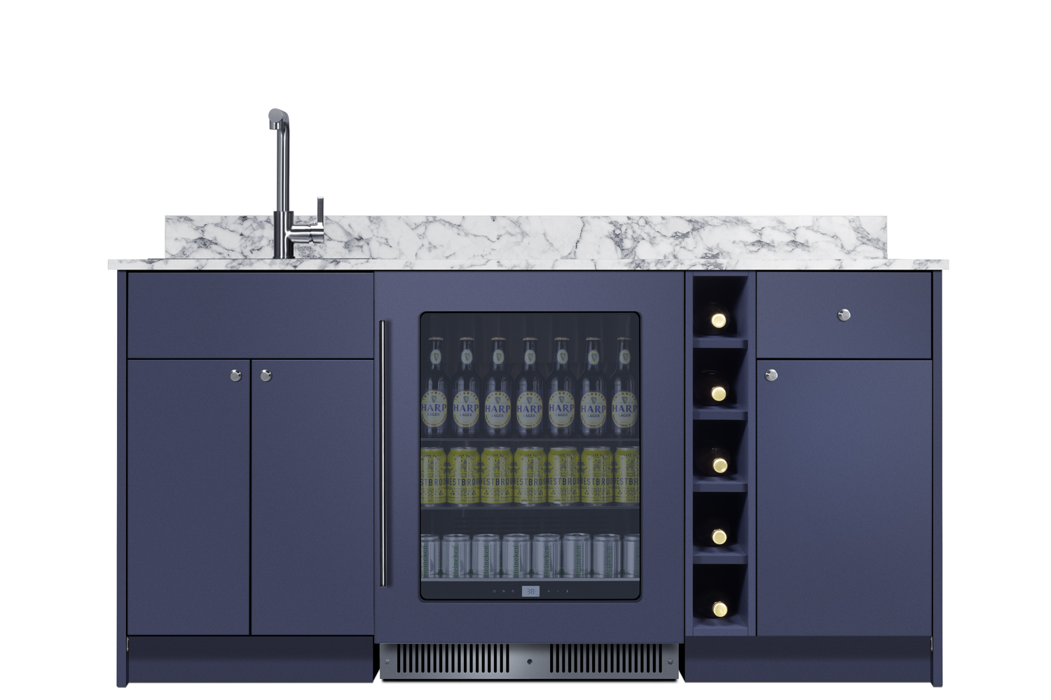 Summit Appliance Oasis Turnkey Wet Bar With Beverage Center, Sink, And Storage - View 3 | Fridge.com
