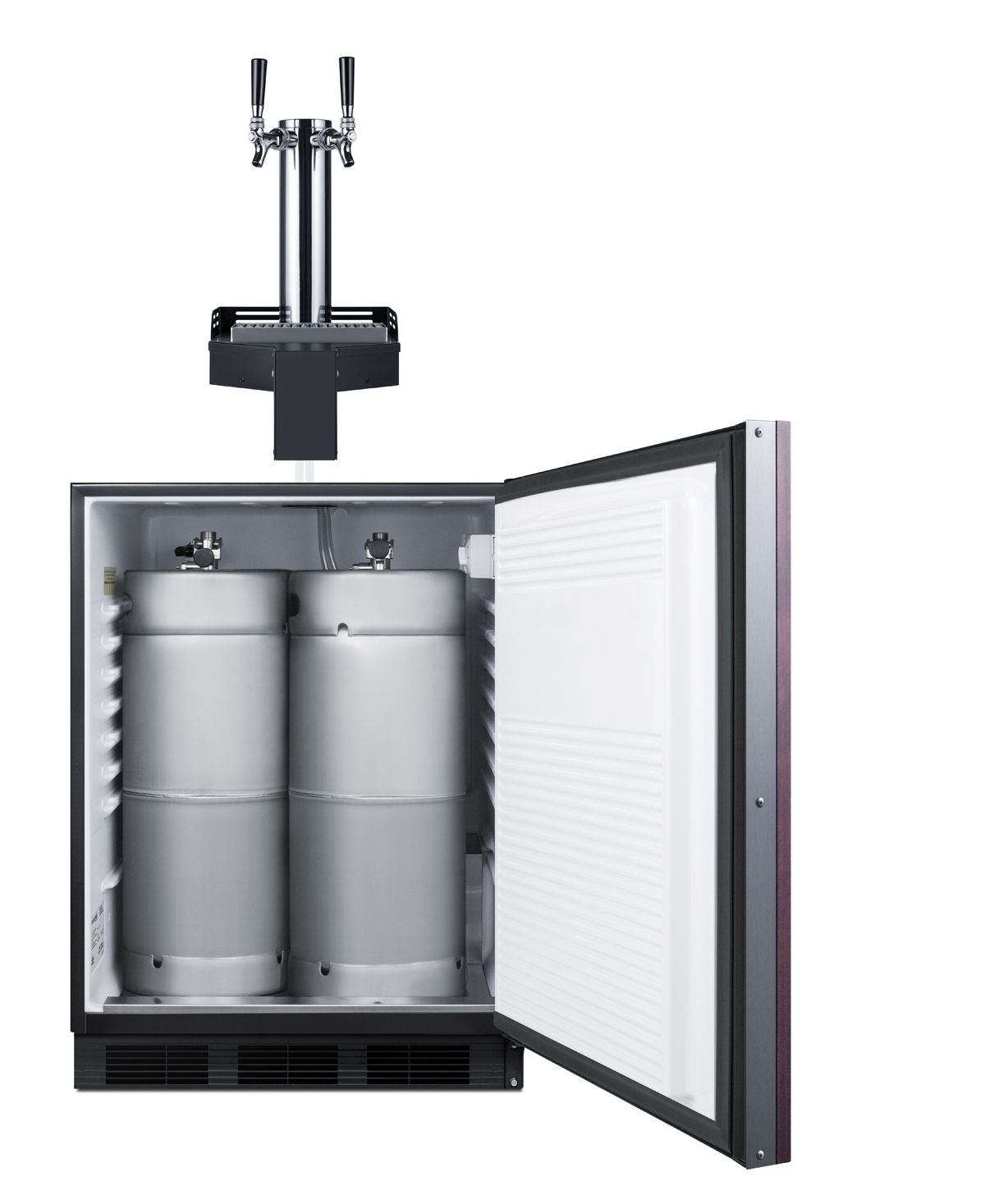 Summit Appliance 24" Wide Floating Tap  Built-In ADA-Compliant Panel Ready Beer Kegerator - View 4 | Fridge.com
