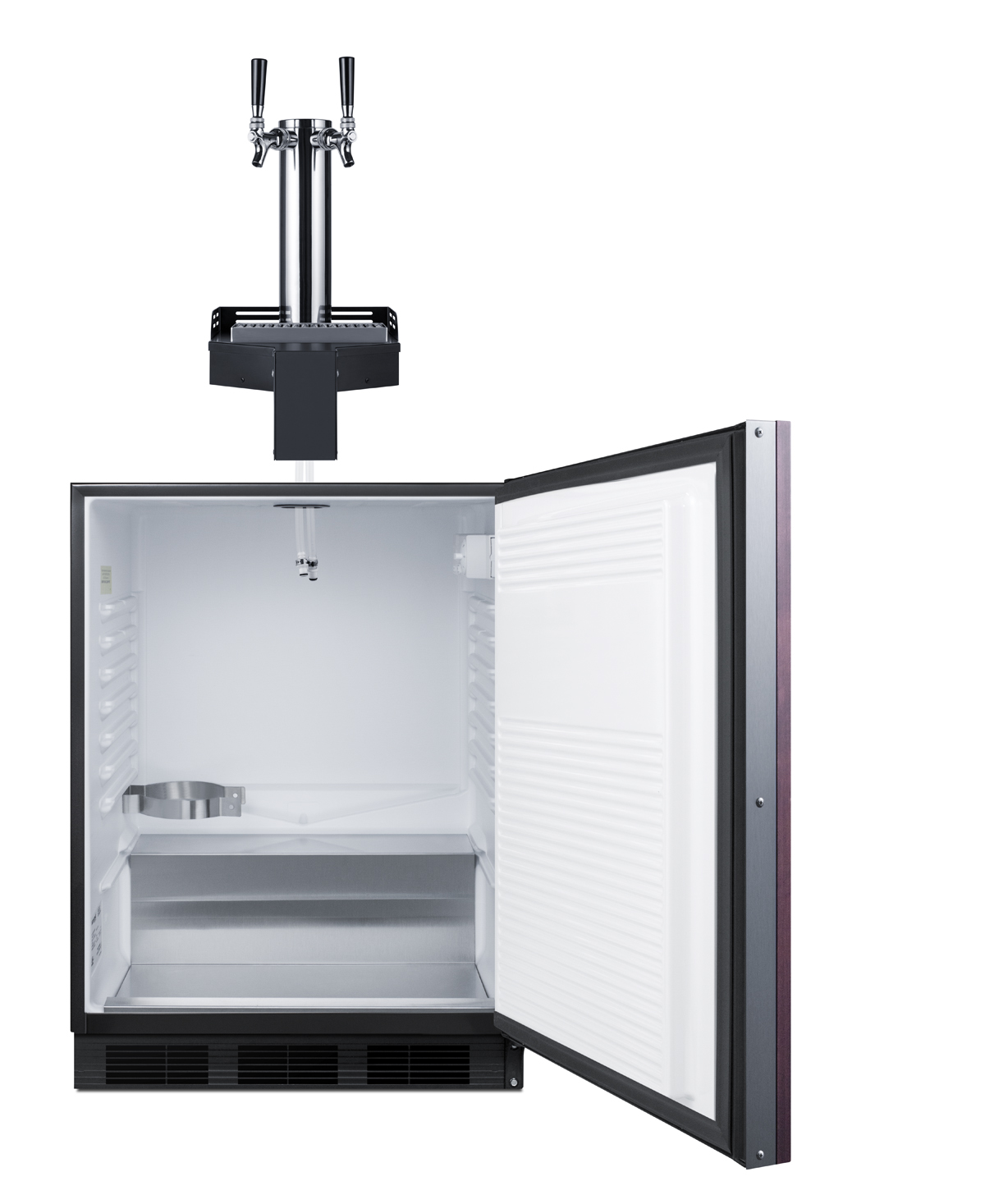 Summit Appliance 24" Wide Floating Tap  Built-In ADA-Compliant Panel Ready Beer Kegerator - View 5 | Fridge.com