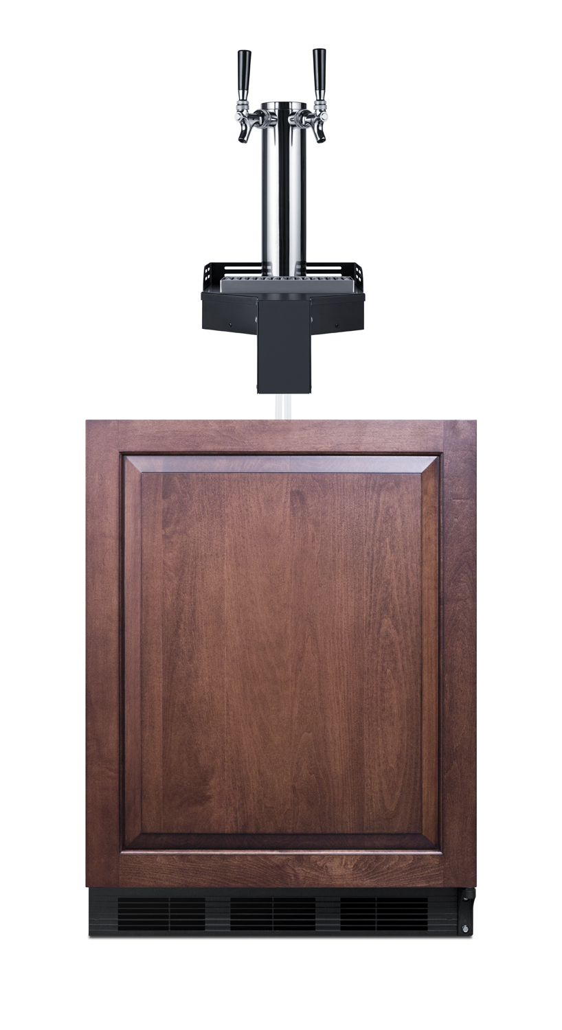 Summit Appliance 24" Wide Floating Tap  Built-In ADA-Compliant Panel Ready Beer Kegerator - View 6 | Fridge.com