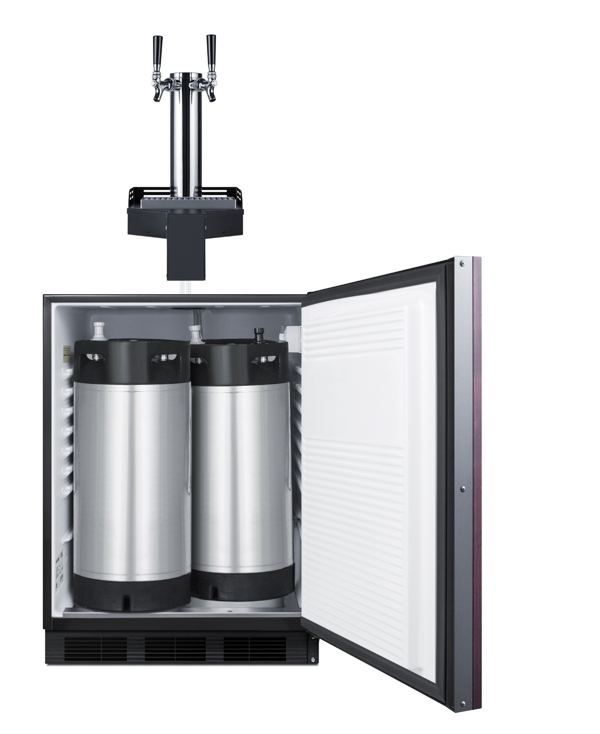 Summit Appliance 24" Wide Floating Tap Built-In  ADA-Compliant Panel Ready Cold Brew Kegerator | Fridge.com