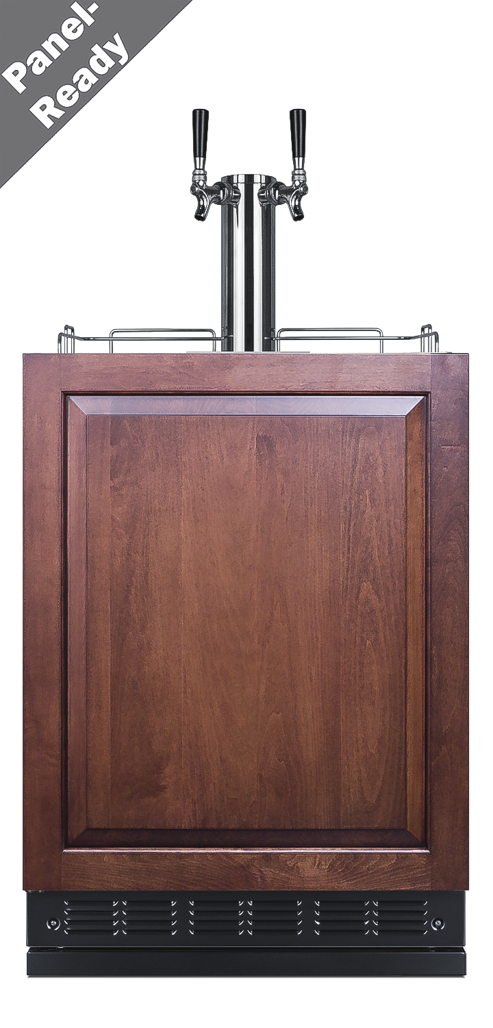 Summit Commercial Freestanding Kegerator SBC7BRSIFWK2LHD | Fridge.com