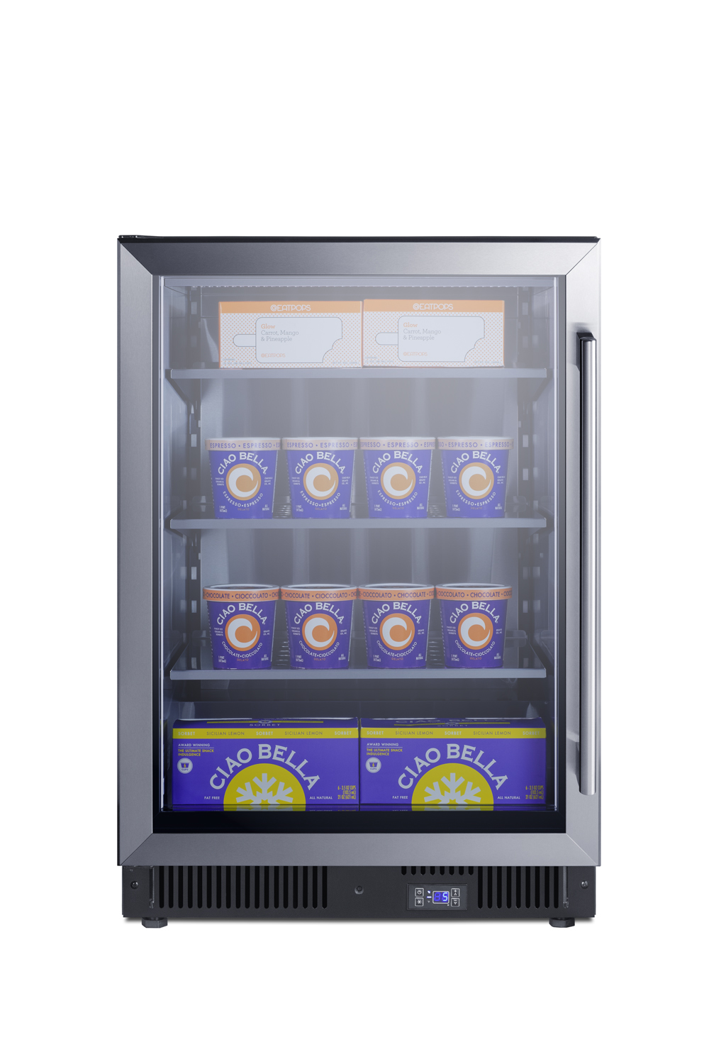 Summit Appliance 24" Wide Commercial Display Freezer - View 3 | Fridge.com